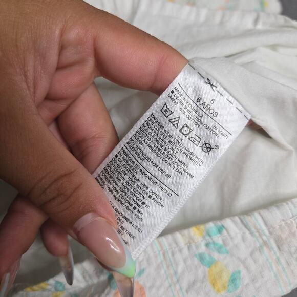 Janie & Jack Citrus Stripe Seersucker Dress Size: 6 - Picture 6 of 6